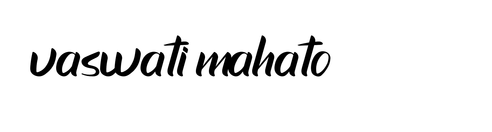 Signature of vaswati-mahato-