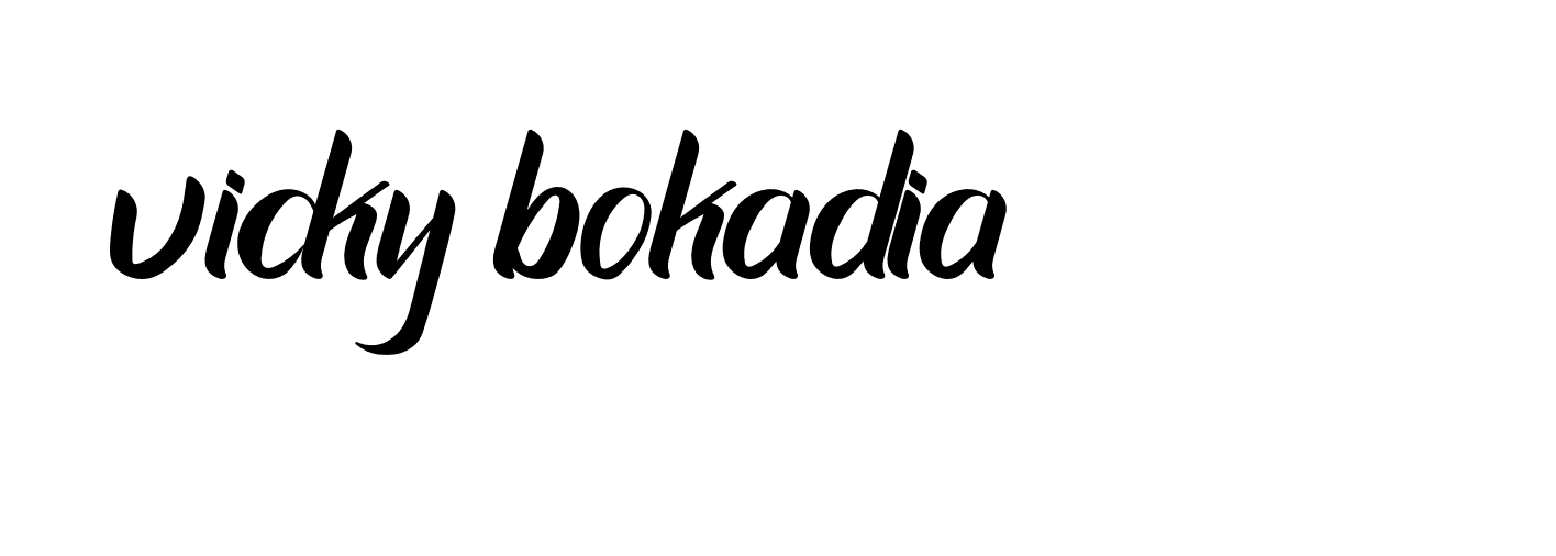 Signature of vicky-bokadia