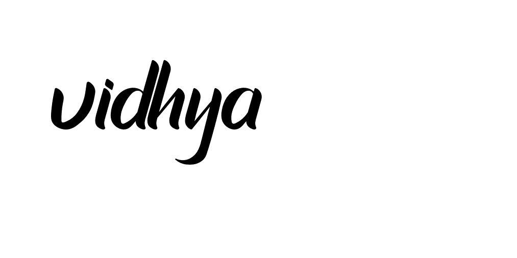 Signature of vidhya