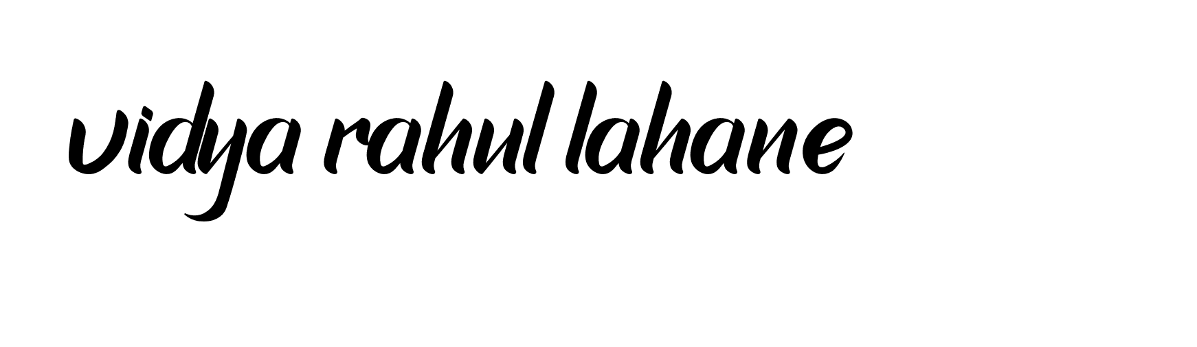 Signature of vidya-rahul-lahane