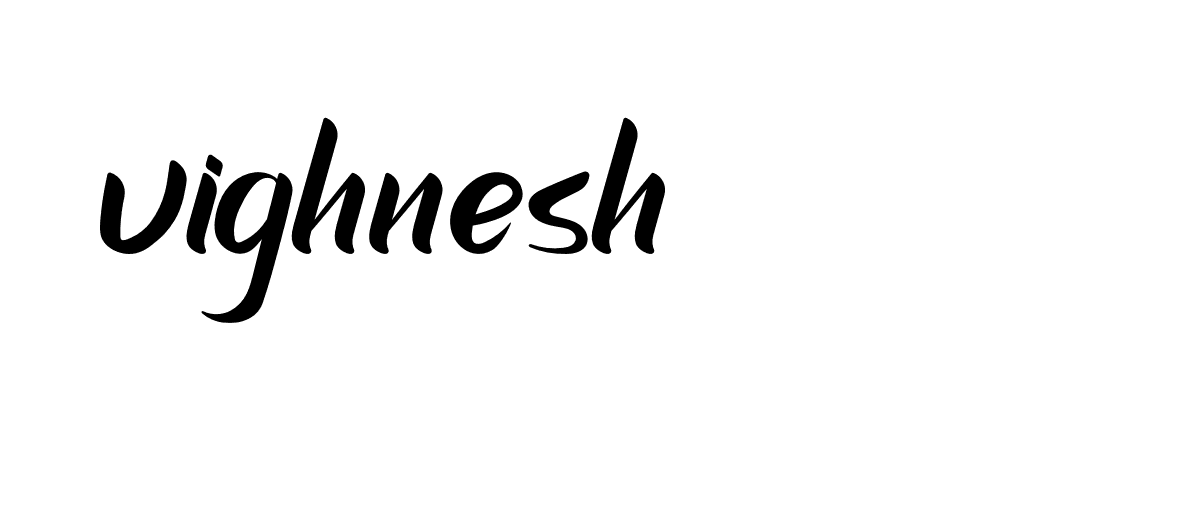 Signature of vighnesh-