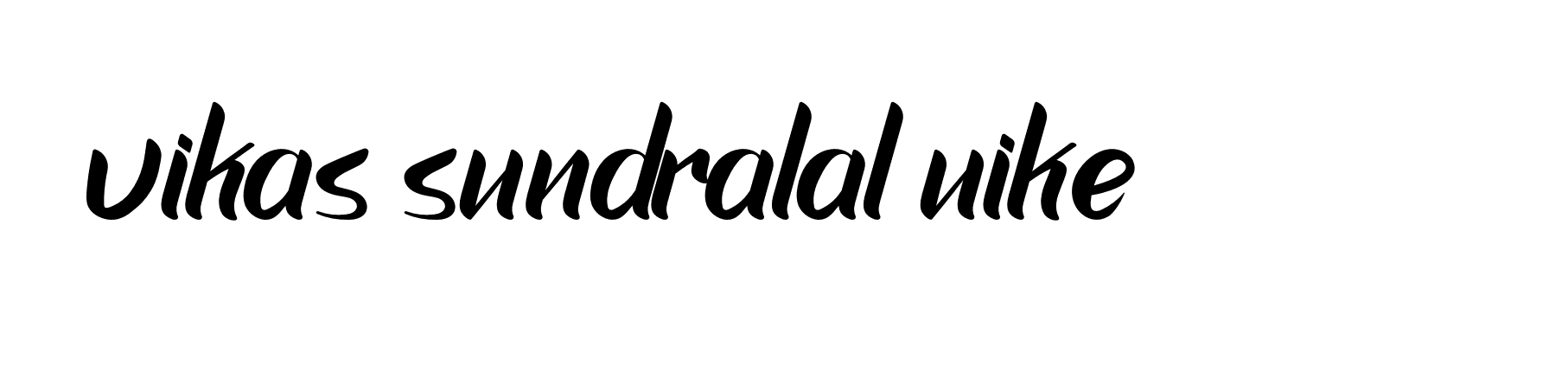 Signature of vikas-sundralal-uike