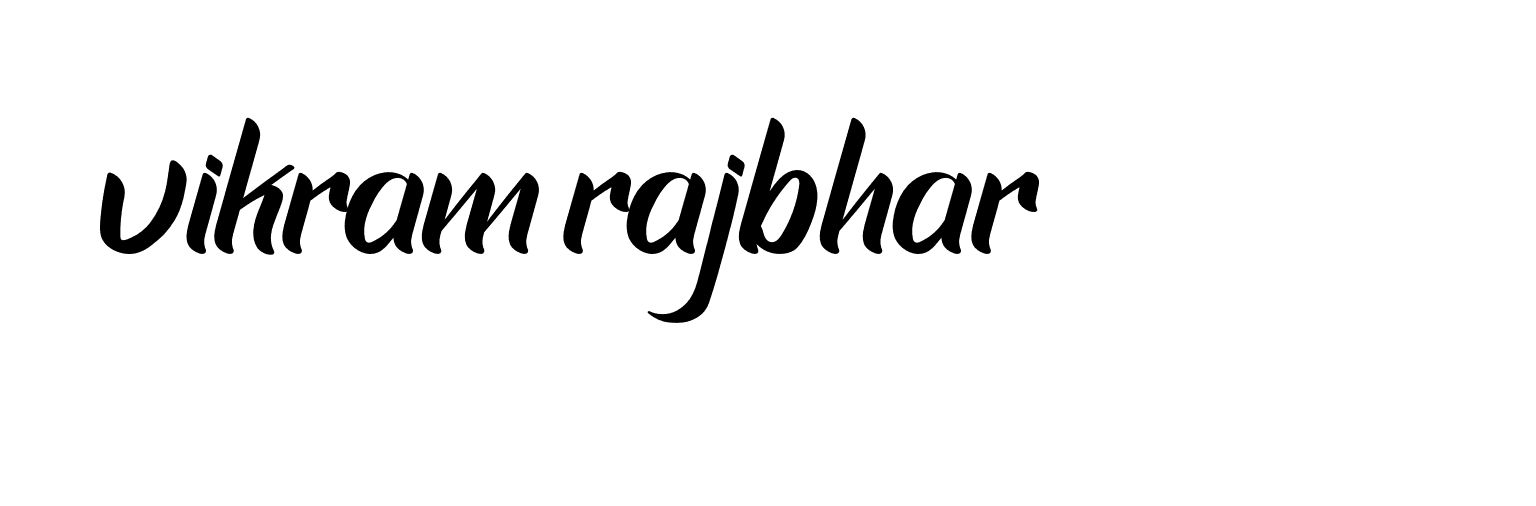 Signature of vikram-rajbhar