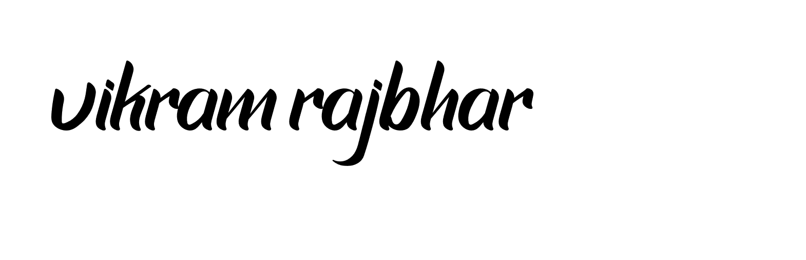 Signature of vikram-rajbhar-