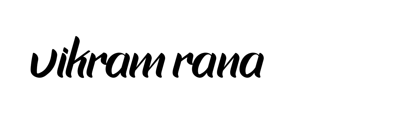 Signature of vikram-rana