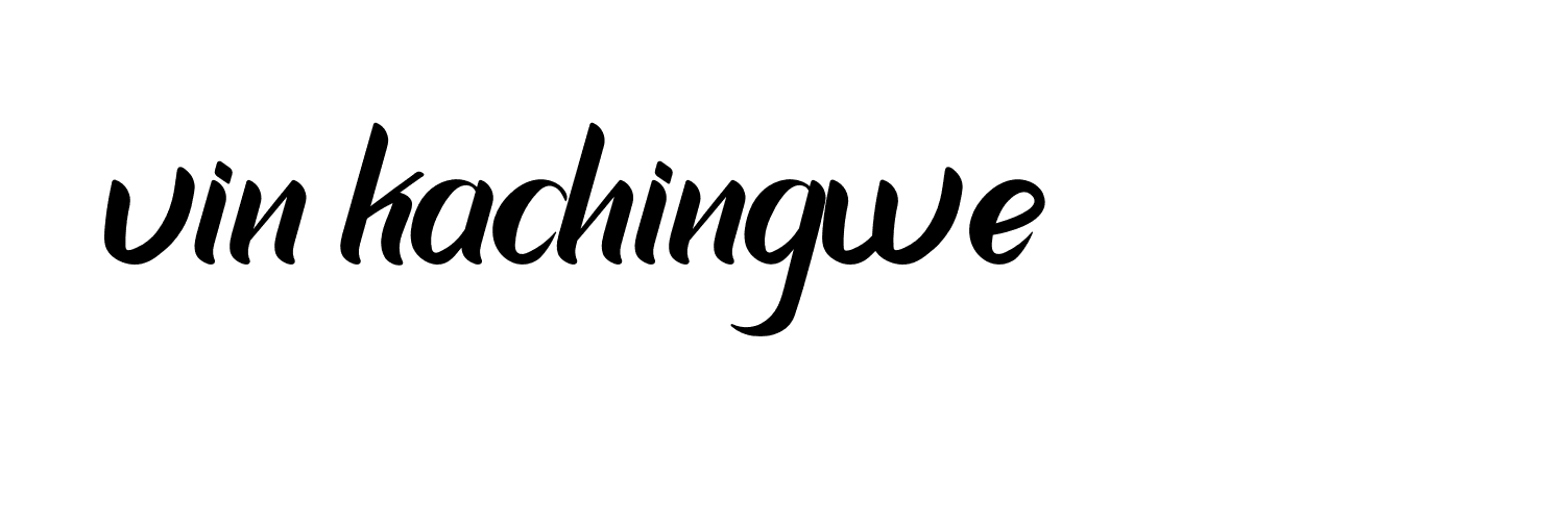 Signature of vin-kachingwe