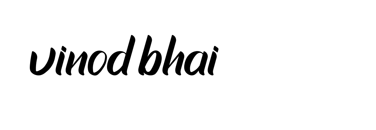 Signature of vinod-bhai-