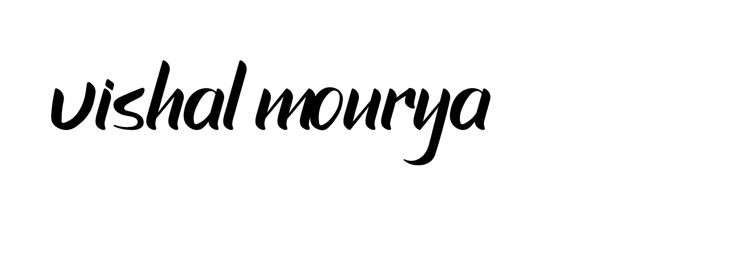 Signature of vishal-mourya