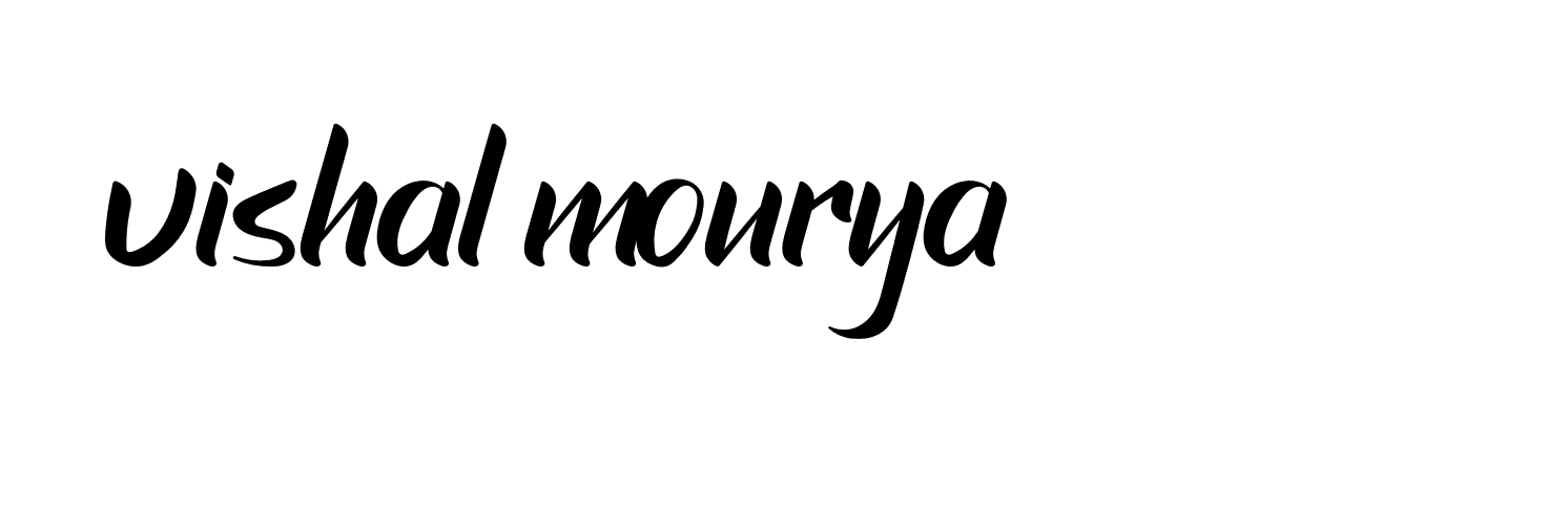 Signature of vishal-mourya-