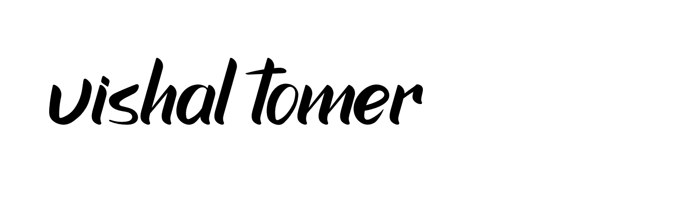 Signature of vishal-tomer-