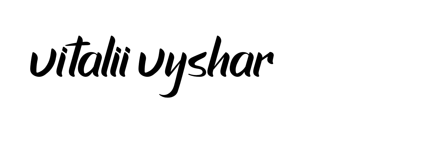 Signature of vitalii-vyshar