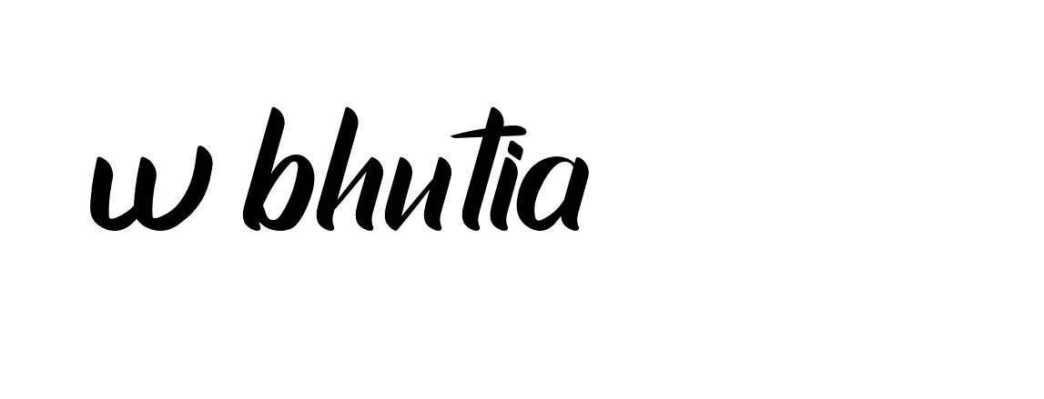 Signature of w-bhutia