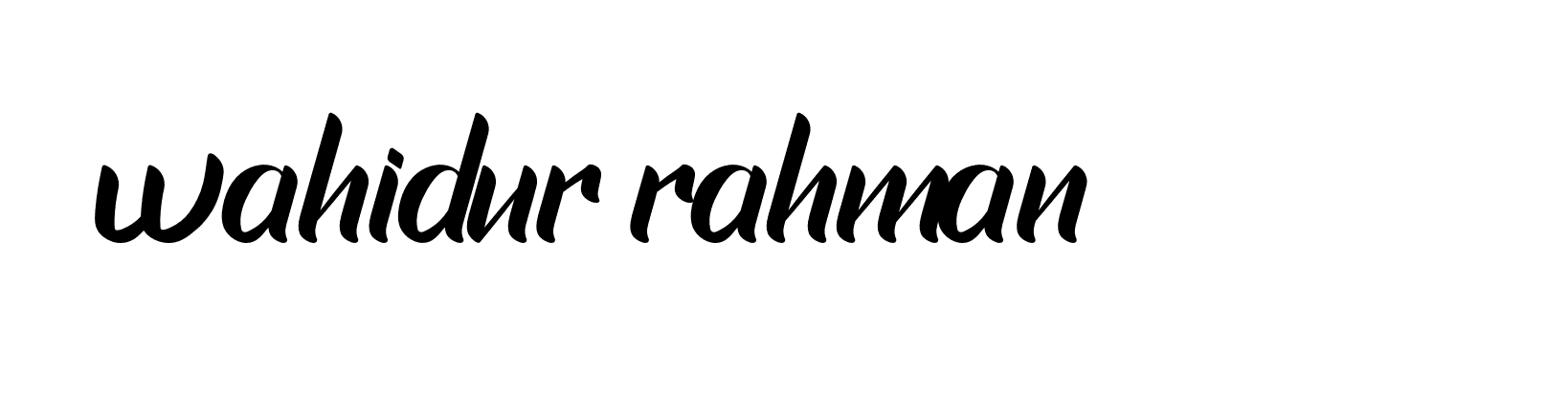 Signature of wahidur-rahman