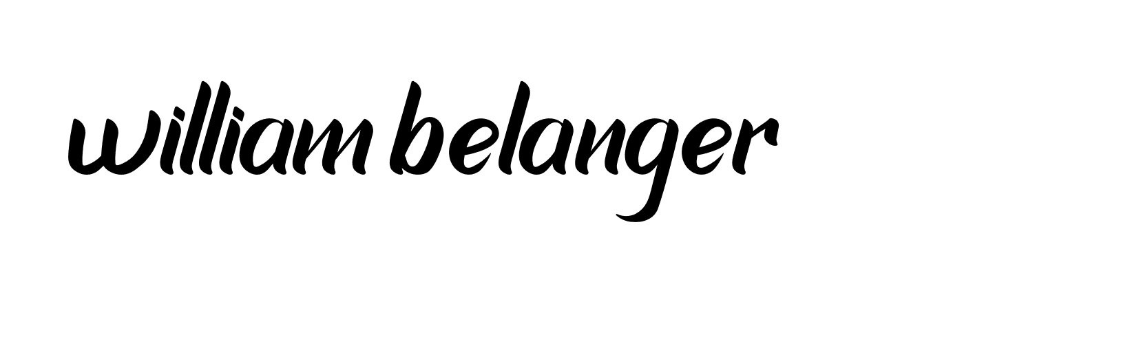 Signature of william-belanger