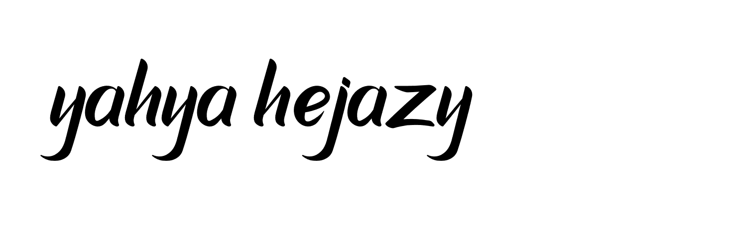 Signature of yahya-hejazy