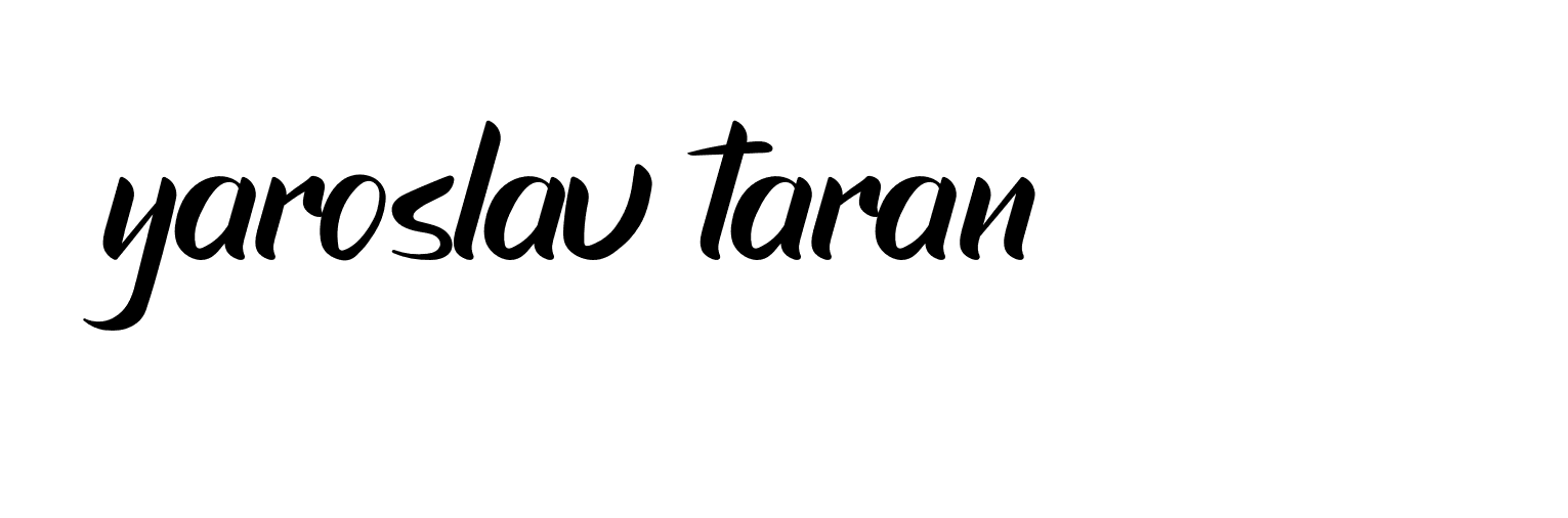 Signature of yaroslav-taran