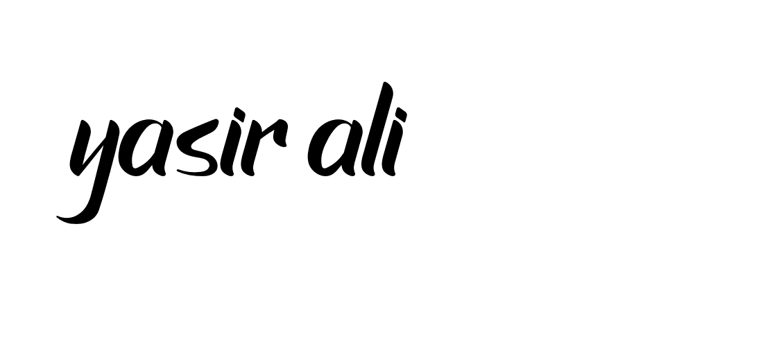 Signature of yasir-ali