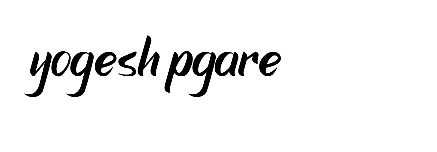 Signature of yogesh-pgare