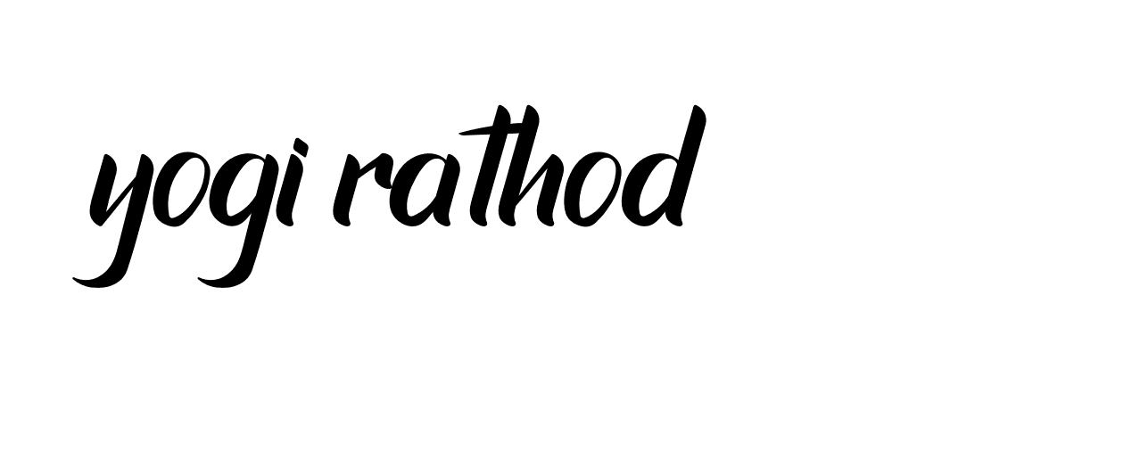 Signature of yogi-rathod