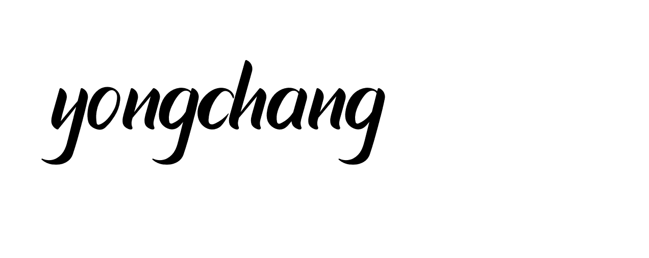 Signature of yongchang