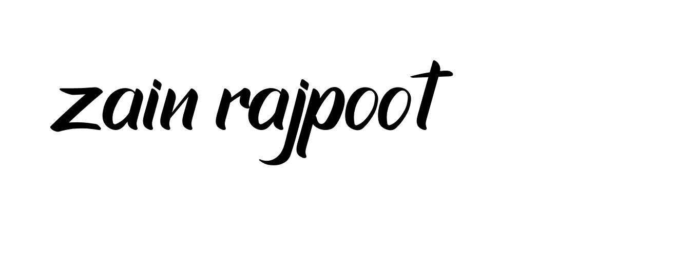 Signature of zain-rajpoot