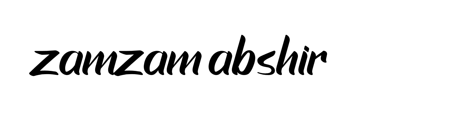 Signature of zamzam-abshir