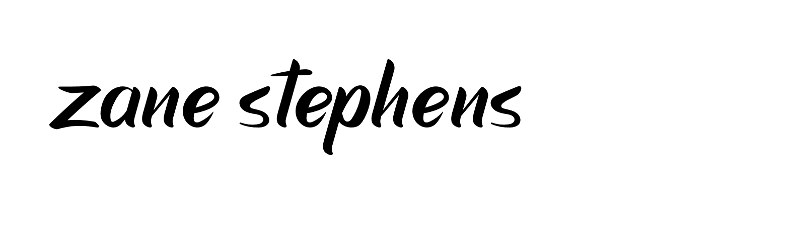 Signature of zane-stephens-