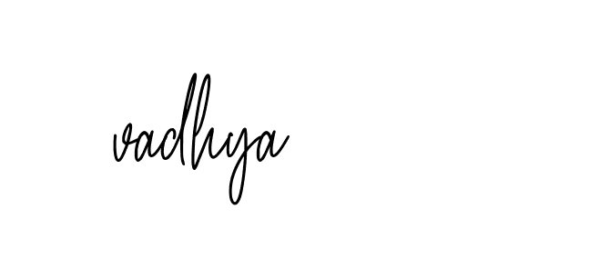 Signature of -vadhya-