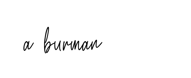 Signature of a-burman