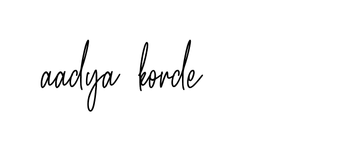 Signature of aadya-korde