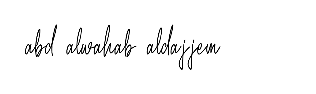 Signature of abd-alwahab-aldajjem