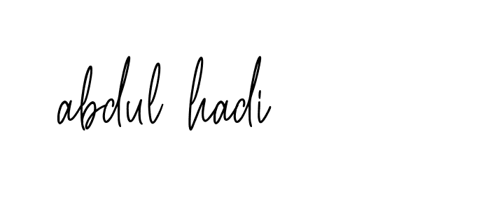 Signature of abdul-hadi