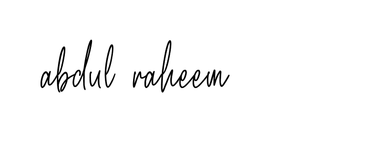 Signature of abdul-raheem