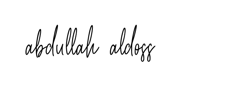 Signature of abdullah-aldoss