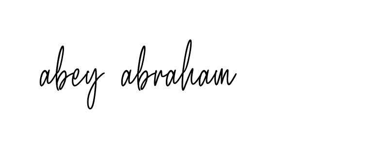 Signature of abey-abraham