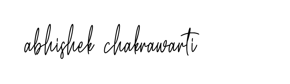 Signature of abhishek-chakrawarti