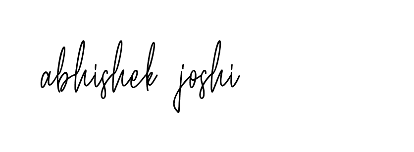 Signature of abhishek-joshi-