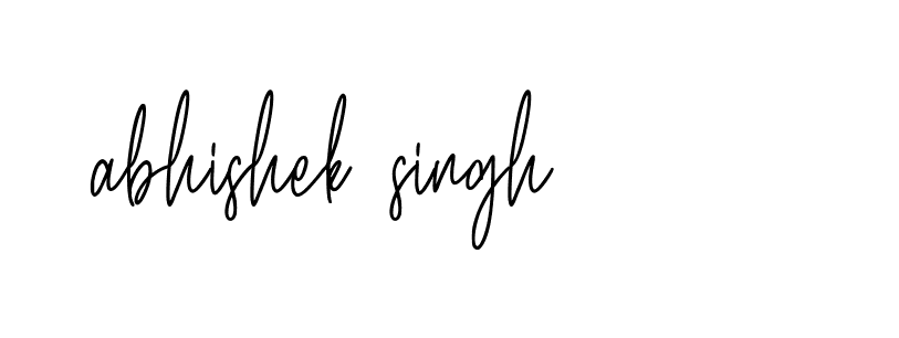 Signature of abhishek-singh