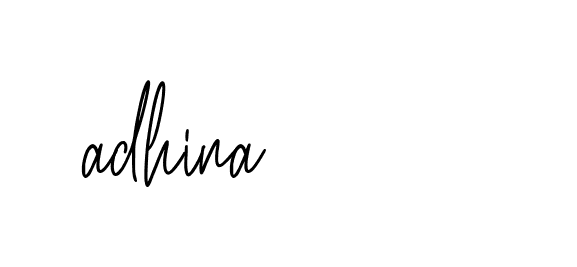 Signature of adhina