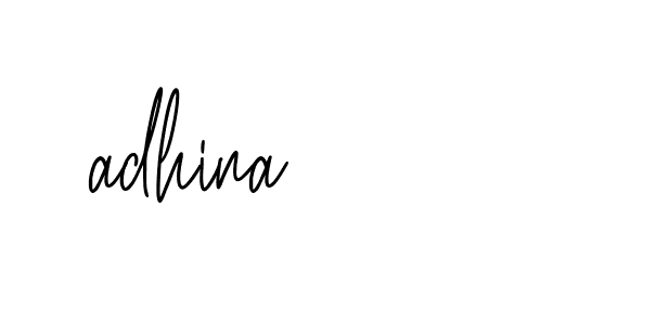 Signature of adhina-