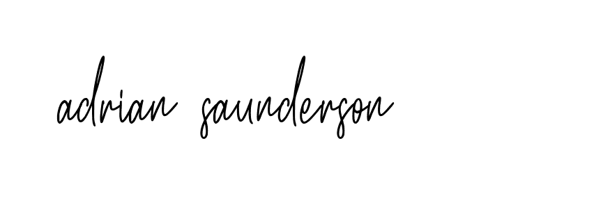 Signature of adrian-saunderson