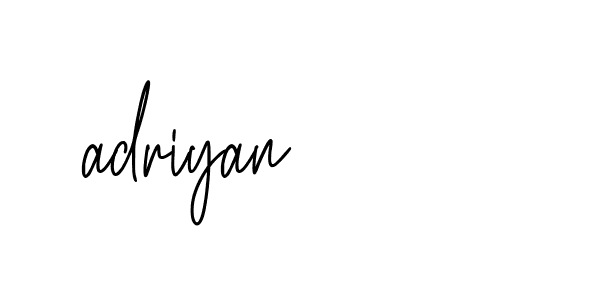 Signature of adriyan