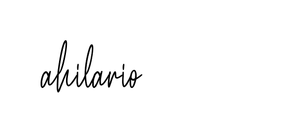 Signature of ahilario