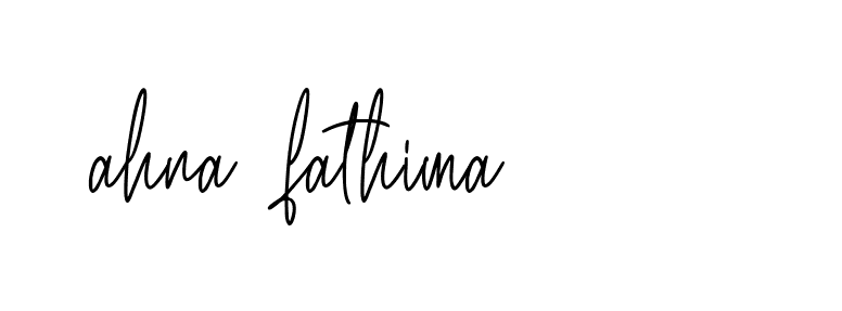 Signature of ahna-fathima