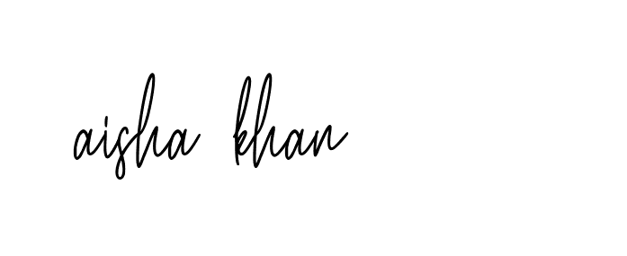 Signature of aisha-khan