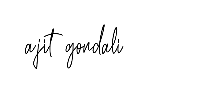 Signature of ajit-gondali