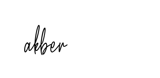 Signature of akber