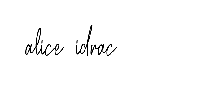 Signature of alice-idrac