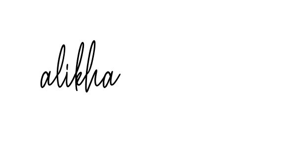 Signature of alikha-