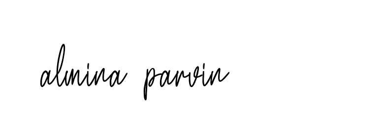 Signature of almina-parvin